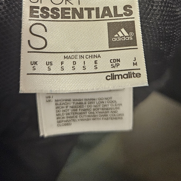 Adidas Athletic Shorts in Black with White - Picture 3 of 3